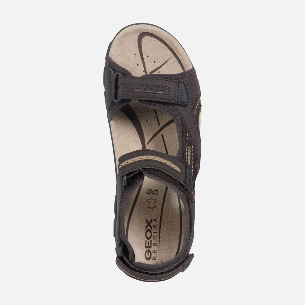 Geox Sandals Brown Strada - Geox Mens Shoes - WTKFPS084